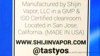 Shijin Vapor Tasty Os E-Liquid Manufacturing